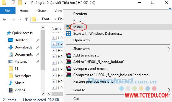 Tải phần mềm Font chữ tập viết Tiểu học Tải phần mềm Font chữ tập viết Tiểu học
