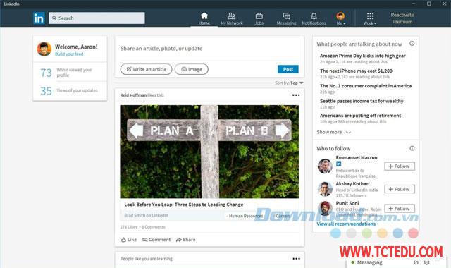 Tải phần mềm LinkedIn